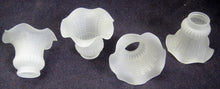  Frosted Fluted Tulip Glass Shades for Ceiling Fan Lights