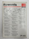 NEW Genuine Rowenta Spacio Canister Vacuum Bags 5 Pack + Microactive Filter ZR-420