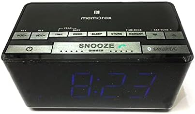 Memorex Bluetooth Dual Alarm Clock FM Radio w/USB Port MC5550