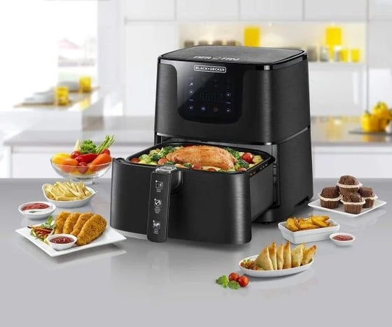 220 Volts 5.8 Liter Black+Decker AeroFry Digital Air Fryer 1700 Watts AF700