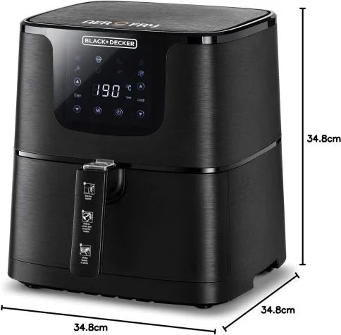 220 Volts 5.8 Liter Black+Decker AeroFry Digital Air Fryer 1700 Watts AF700