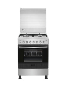  Frigidaire 24" Freestanding Stainless Steel Gas Range w/Rotisserie and Glass Cover 4 Burners Cast Iron Grates FNGP60JGBS