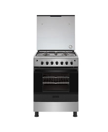  Frigidaire 24" Freestanding Stainless Steel Gas Range w/Rotisserie and Glass Cover 4 Burners Enamel Grates FNGJ60JGUC