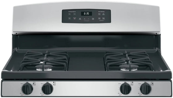 GE 30" Freestanding Stainless Steel Self Clean Gas Range 4 Burners 5.0 cu.ft. JGB635REKSS