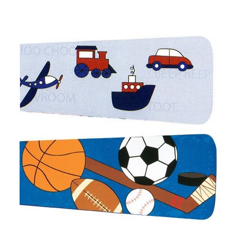 Hunter Kids Mix+Match Reversible Ceiling Fan Blades 23992 Transportation/Sports