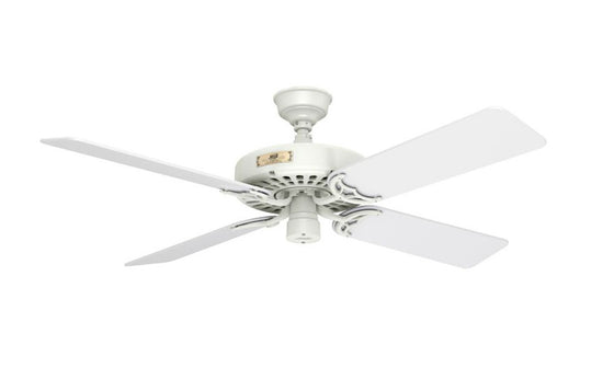 Hunter Original Heritage 52" Damp Rated Cast Iron Outdoor Ceiling Fan 4 or 5 Blades 50681 / 50685