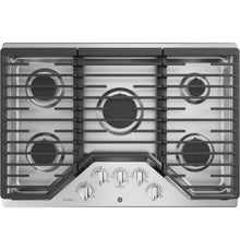  GE 30" Stainless Steel Gas Cooktop 5 Burners 18,000 BTU PowerBoil Burner PGP7030SLSS